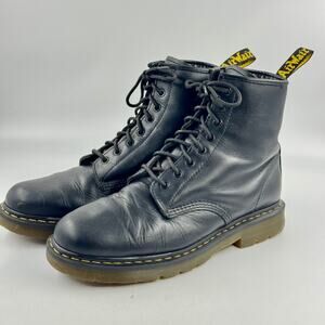 DR Doc MARTENS 1460 SR Air Wair Black Leather Boots Mens Size US 13 EXCELLENT